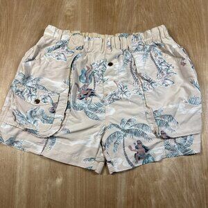 Tommy Bahama Beach Hula Dancers Shorts Floral Print Size Large